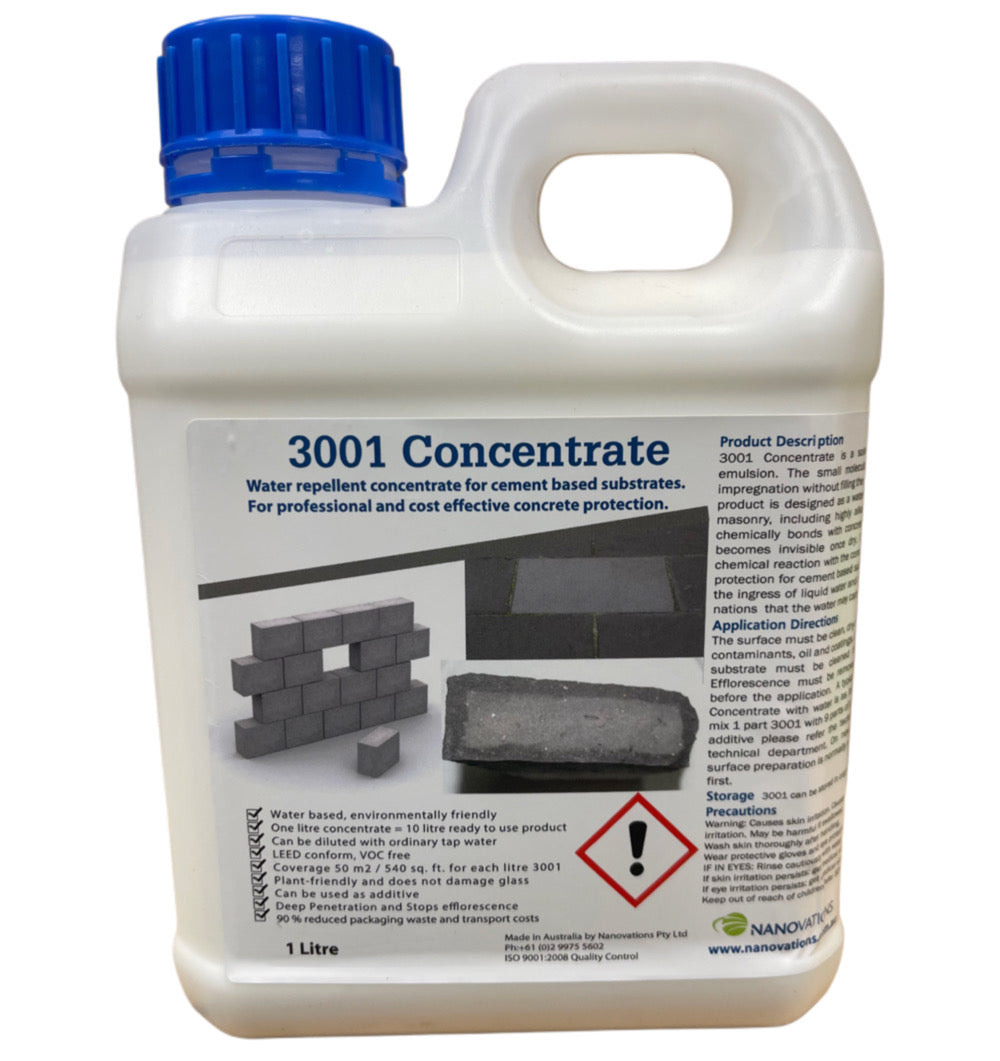 3001 Concrete Sealer Concentrate - Nanovations.