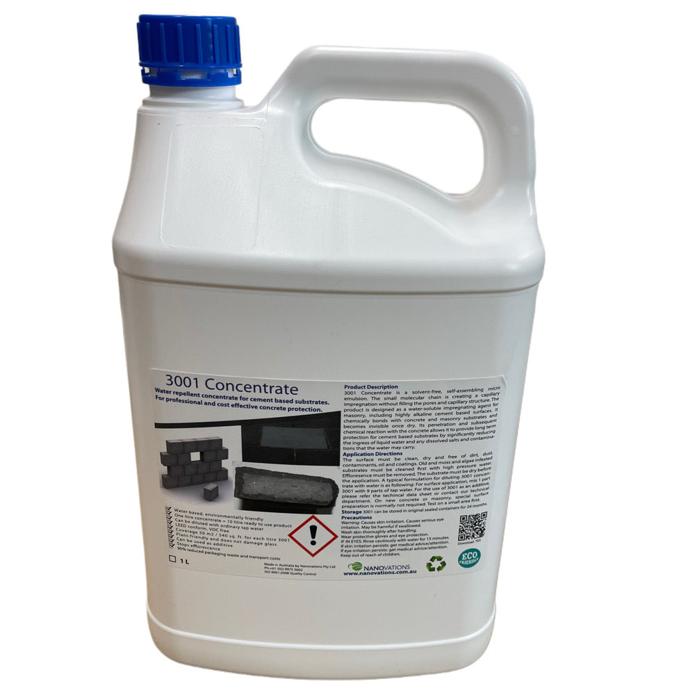 3001 Concrete Sealer Concentrate - Nanovations.