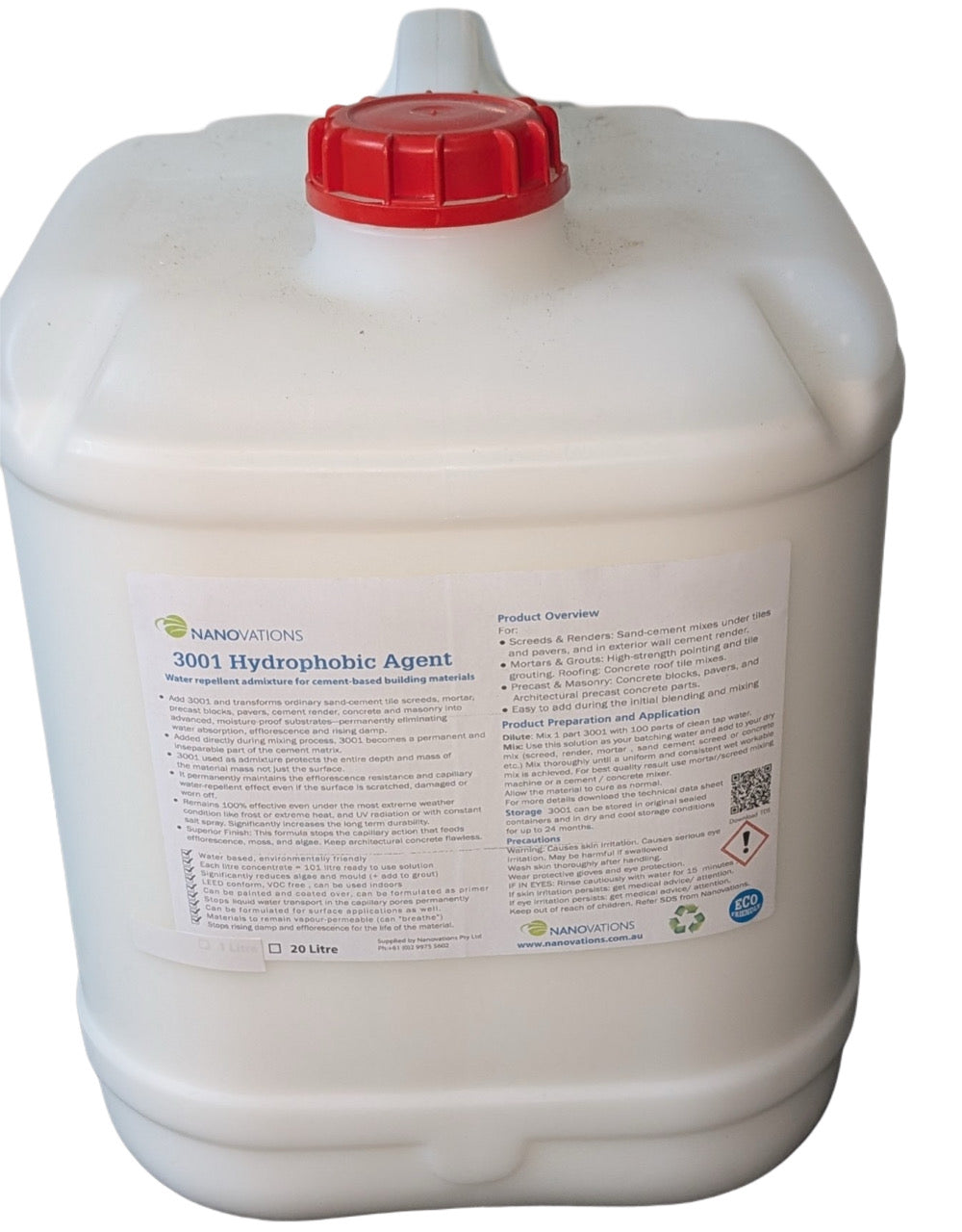 3001 Hydrophobic Agent Admixture - Nanovations